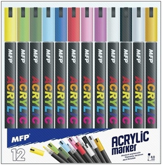 Akrylový popisovač 12 ks 4mm