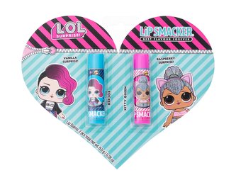 Lip Smacker LOL Surprise! balzám na rty 4 g Vanilla + balzám na rty 4 g Raspberry