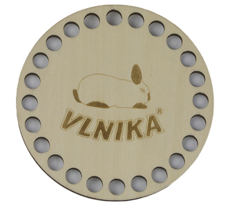 Dno - víko překližkové - přírodní - 10cm průměr / otvory 6mm