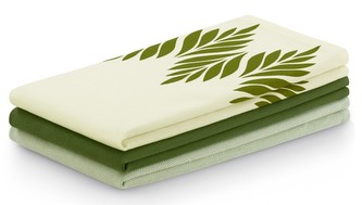SET 3 kusů utěrka LEAVES mix barev C, 100% bavlna 50x70 cm MyBestHome