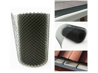 síť ochranná do okapu 15cmx6m PE + 8ks háčků