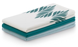 SET 3 kusů utěrka LEAVES mix barev D, 100% bavlna 50x70 cm MyBestHome