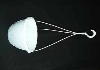 Květináč závěsný s p.LOGATO d22x16h/AR bílý
