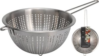 Cedník d24 nerez plech s rukojetí