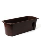 Truhlík Flora samozavlažovací 50cm hnědý