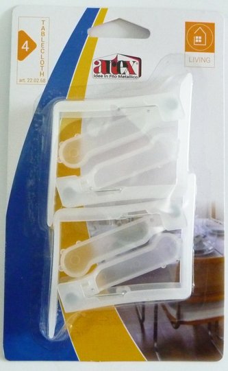 Klips 4ks - spony na ubrus