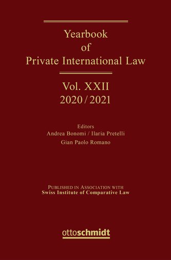 Yearbook of Private International Law Vol. XXII - 2020/2021
