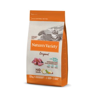 Nature´s variety orig. NG cat steril. s tunakem 1,25kg