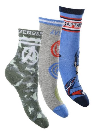 SADA 3 KS PONOŽKY AVENGERS - velikost 27-30