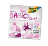 Folia Origami papíry na skládání 10 x 10 cm - růžové 80 g