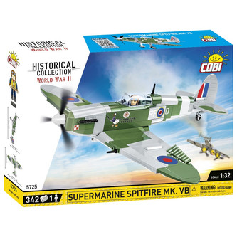 Stavebnice II WW Supermarine Spitfire Mk. VB, 1:32, 342 k, 1 f