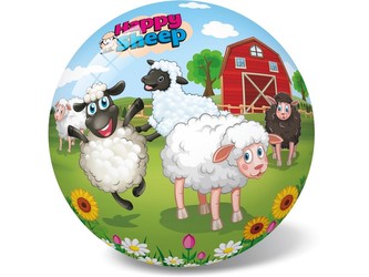 Míč - veselá ovečka,  14 cm
