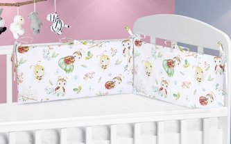 Mantinel do dětské postýlky - berušky - 60x28 cm
