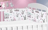 Mantinel do dětské postýlky - medvídek panda - 60x28 cm
