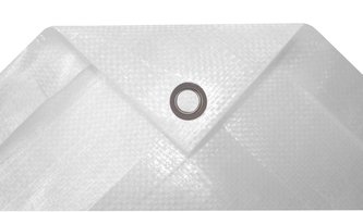 Plachta kašírovaná nepromokavá bílá 140g/m2 - 5x6 m