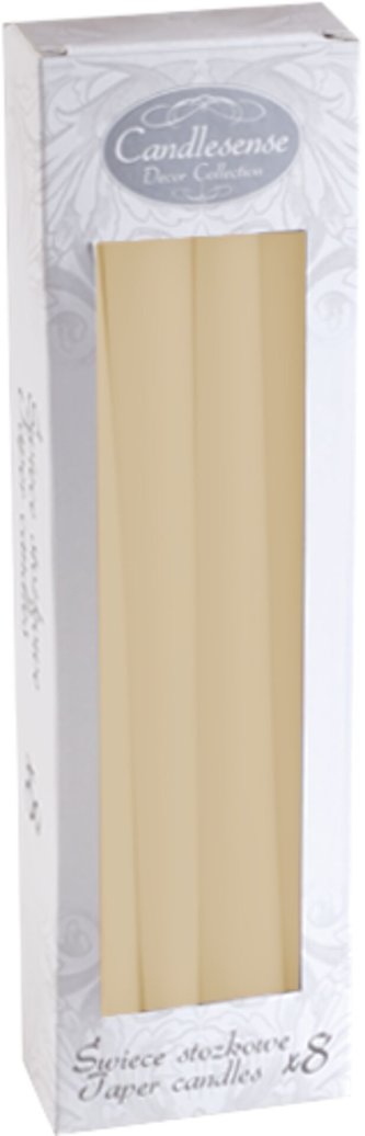 Svíčka Kónická (8 ks) - slonová kost