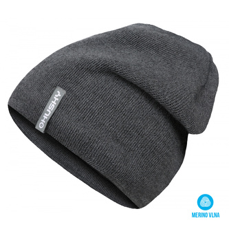 Pánská merino čepice Merhat 3 sv. šedá melír - L-XL Pánská merino čepice Merhat 3 sv. šedá melír - L-XL