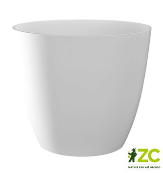 Obal Ella - lesklá bílá 25 cm