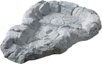 Díl potůčkový s přípojkou pro čerpadlo - šedá skála, 87 x 68 x8 cm (B036-00)