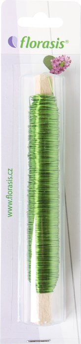 Drát měděný - 0,5 mm x 100 g zelený