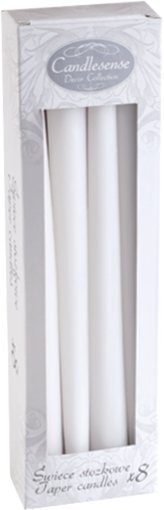 Svíčka Kónická (8 ks) - bílá