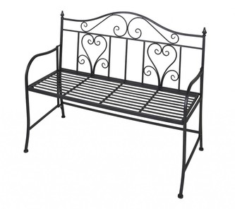 PROGARDEN Zahradní lavice kovová 114 x 55 x 92 cm KO-X77000110