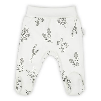 Kojenecké bavlněné polodupačky Nicol Ella bílé - velikost 80 (9-12m) Kojenecké bavlněné polodupačky Nicol Ella bílé - velikost 80 (9-12m)