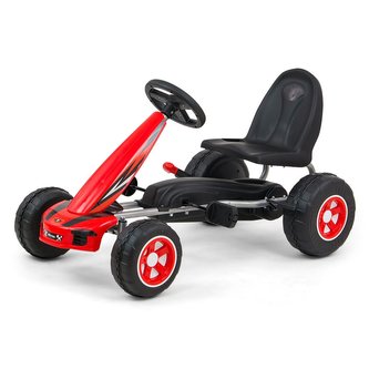 Dětská šlapací motokára Go-kart Milly Mally Viper červená Dětská šlapací motokára Go-kart Milly Mally Viper červená