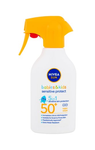 Nivea Sun Babies & Kids Opalovací přípravek na tělo Sensitive Protect Spray 270 ml SPF50+ pro děti