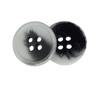 Knoflík - bílošedý - prům. 18 mm