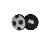 Knoflík - míč černý - prům. 14 mm