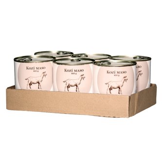 SIX PACK BOHEMIA Kozí maso ve vlastní šťávě 800 g