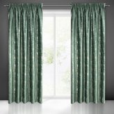Dekorační vzorovaný závěs s řasící páskou TAMARA zelená, 140x270 cm (cena za 1 kus) MyBestHome