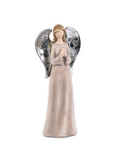 Anděl, růžová barva, magneziová keramika dekorační