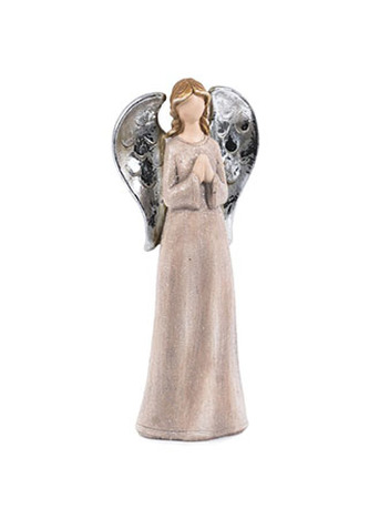 Anděl, růžová barva, magneziová keramika dekorační