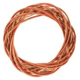 Proutěný věnec, medová barva