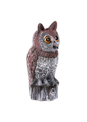 Plašič ptáků - sova, plastová zahradní dekorace