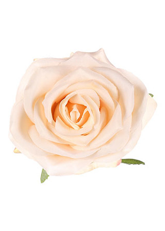 Růže, barva krémová. Květina umělá vazbová. Cena za balení 12 kusů