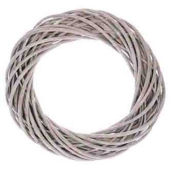 Proutěný věnec, šedivá barva