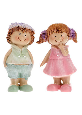 Levandulová dívka nebo chlapec stojící, polyresin, cena za 1ks.