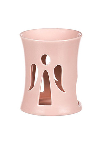 Aroma lampa s andělem, meruňková barva, porcelán.