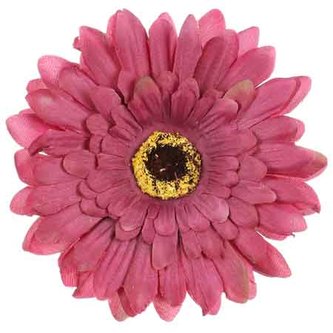 Gerbera, barva fialová. Květina umělá vazbová.  Cena za balení 12 kusů