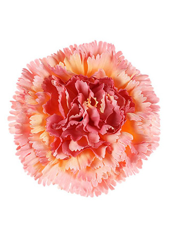 Karafiát, barva lososová. Květina umělá vazbová. Cena za balení 12 kusů