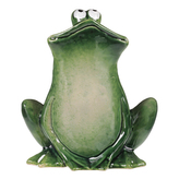 Žába keramická, zahradní dekorace.