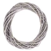 Proutěný věnec, šedivá barva