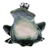 Žába keramická, zahradní dekorace.