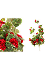 Muškát,  barva červená. Květina umělá.