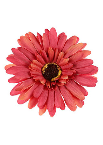 Gerbera, barva oranžová. Květina umělá vazbová.  Cena za balení 12 kusů