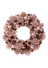 Věnec šiškový v měděné barvě