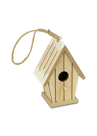 Budka, dřevěná vánoční dekorace na zavěšení